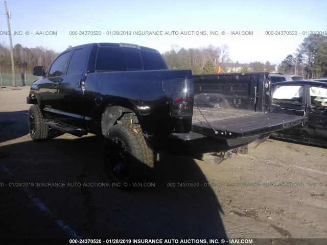 5TFBT54107X006964 - 2007 TOYOTA TUNDRA DOUBLE CAB SR5 BLACK photo 3