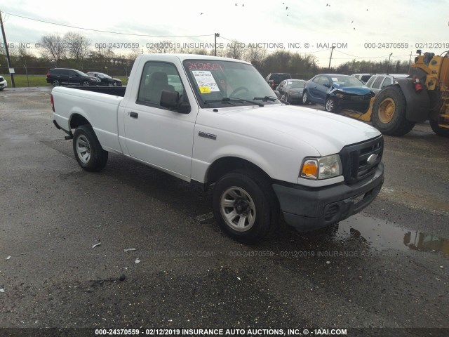 1FTYR10D59PA14353 - 2009 FORD RANGER WHITE photo 1