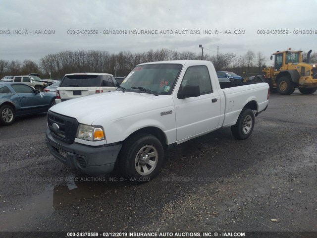 1FTYR10D59PA14353 - 2009 FORD RANGER WHITE photo 2