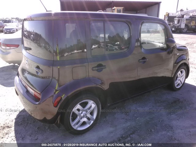 JN8AZ28R89T127376 - 2009 NISSAN CUBE S/SL Dark Brown photo 4