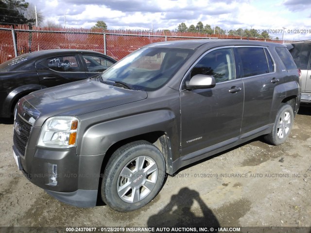 2GKALMEK4C6140551 - 2012 GMC TERRAIN SLE GRAY photo 2