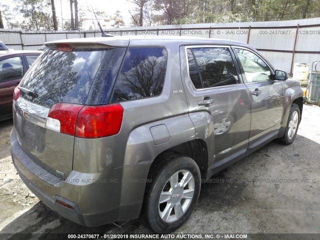 2GKALMEK4C6140551 - 2012 GMC TERRAIN SLE GRAY photo 4