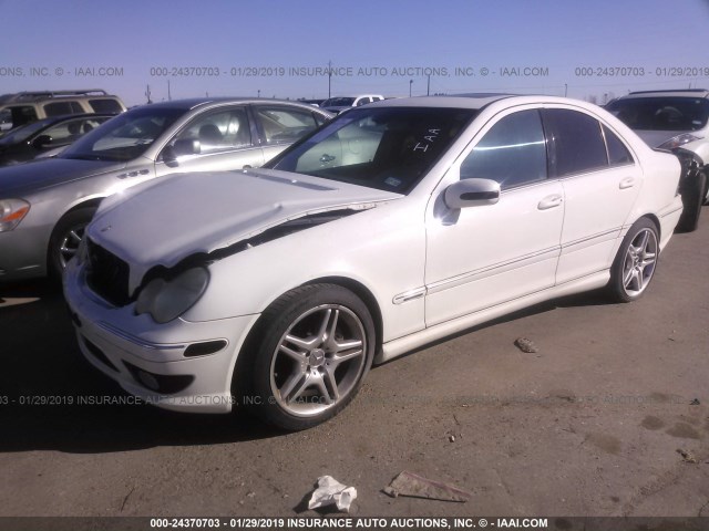 WDBRF52HX6F744036 - 2006 MERCEDES-BENZ C GENERATION 2006 230 WHITE photo 2