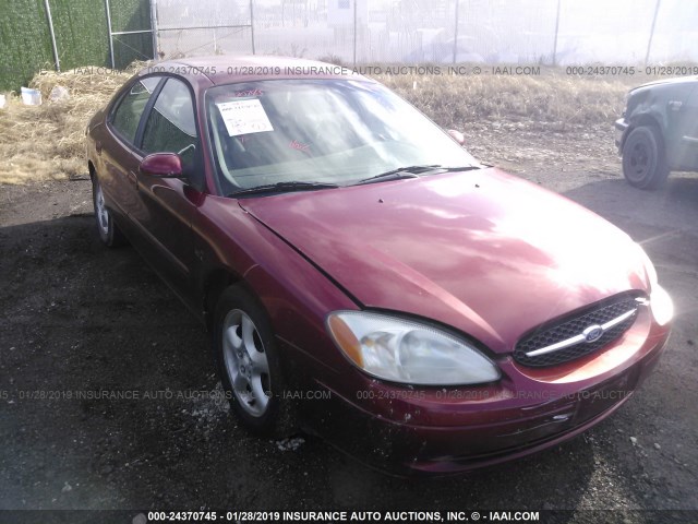 1FAFP5521YA178136 - 2000 FORD TAURUS SES RED photo 1