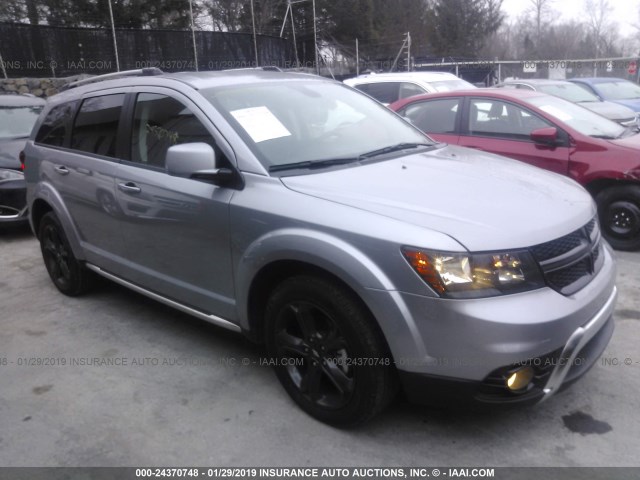 3C4PDDGG9JT371224 - 2018 DODGE JOURNEY CROSSROAD GRAY photo 1