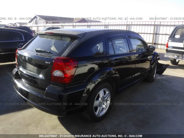 1B3HB48B47D218697 - 2007 DODGE CALIBER SXT BLACK photo 4