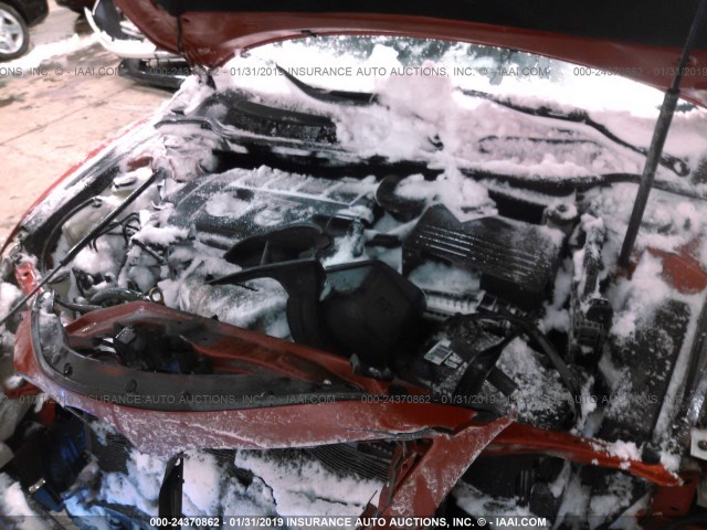 4T1BF3EK5AU533325 - 2010 TOYOTA CAMRY SE/LE/XLE 红色 照片 10