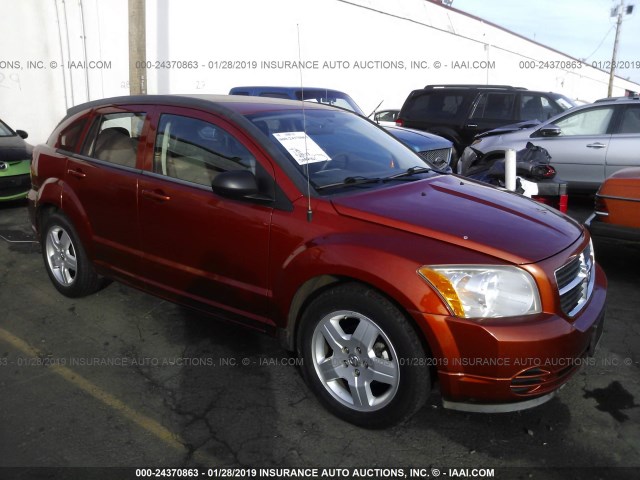 1B3HB48A49D202039 - 2009 DODGE CALIBER SXT ORANGE photo 1