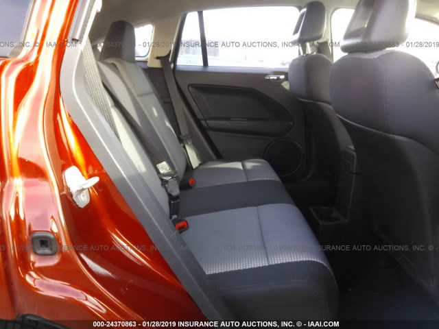 1B3HB48A49D202039 - 2009 DODGE CALIBER SXT ORANGE photo 8