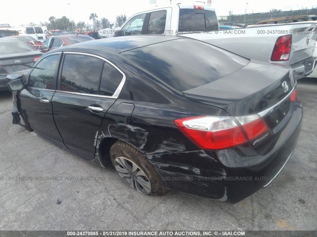 1HGCR2F33FA013359 - 2015 HONDA ACCORD BLACK photo 3