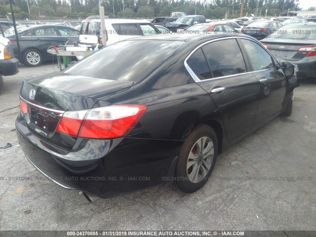 1HGCR2F33FA013359 - 2015 HONDA ACCORD BLACK photo 4