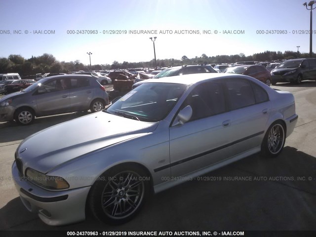 WBSDE93401BZ97327 - 2001 BMW M5 SILVER photo 2