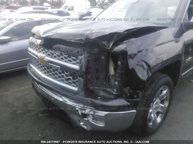 1GCVKSEC0EZ330092 - 2014 CHEVROLET SILVERADO K1500 LTZ GRAY photo 6