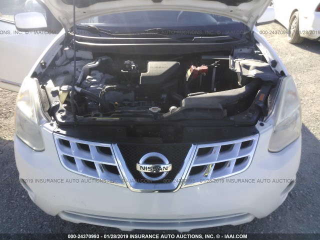 JN8AS5MT2BW185012 - 2011 NISSAN ROGUE S/SV/KROM WHITE photo 10