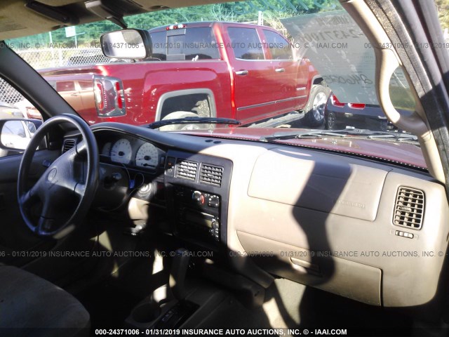 5TEVL52NO1Z787150 - 2001 TOYOTA TACOMA XTRACAB RED photo 5