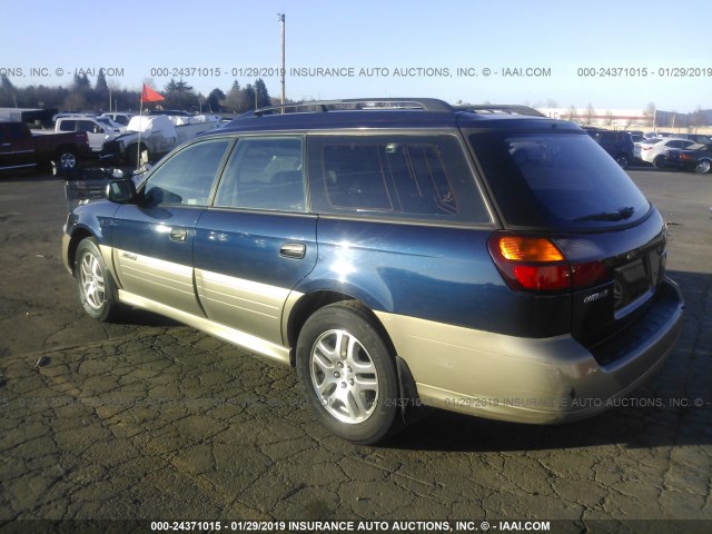 4S3BH675447642515 - 2004 SUBARU LEGACY OUTBACK AWP 蓝色 照片 3
