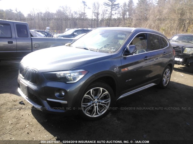 WBXHT3C35G5E54779 - 2016 BMW X1 XDRIVE28I GRAY photo 2