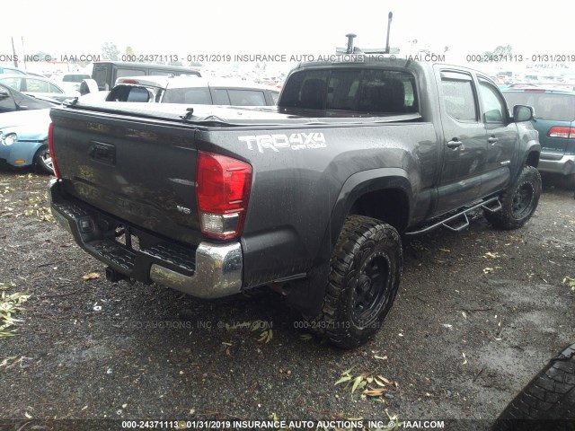 3TMDZ5BN6HM028391 - 2017 TOYOTA TACOMA DBL CAB/SR5/TRD SPORT/OR GRAY photo 4