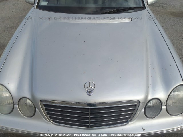 WDBJF65J4YB092400 - 2000 MERCEDES-BENZ E 320 SILVER photo 10