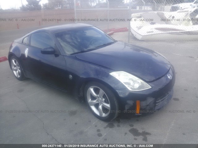 JN1BZ34E78M750587 - 2008 NISSAN 350Z BLUE photo 1