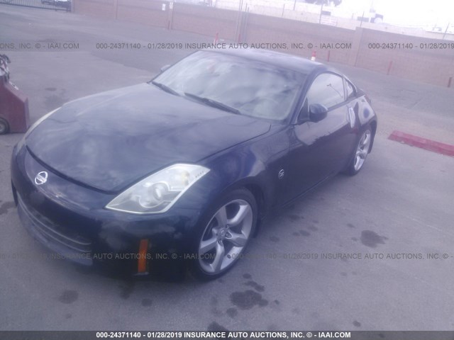 JN1BZ34E78M750587 - 2008 NISSAN 350Z BLUE photo 2