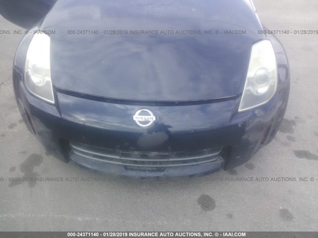 JN1BZ34E78M750587 - 2008 NISSAN 350Z BLUE photo 6