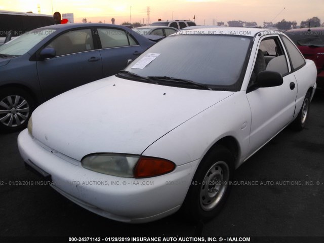 JA3AA11A4SU026464 - 1995 MITSUBISHI MIRAGE S WHITE photo 2