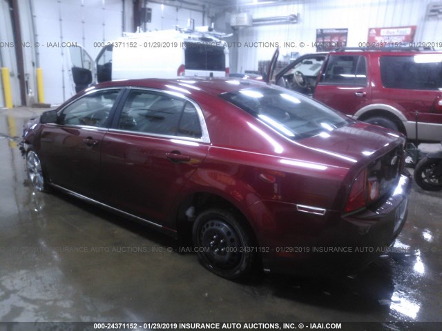 1G1ZD5EB6AF110464 - 2010 CHEVROLET MALIBU 2LT MAROON photo 3