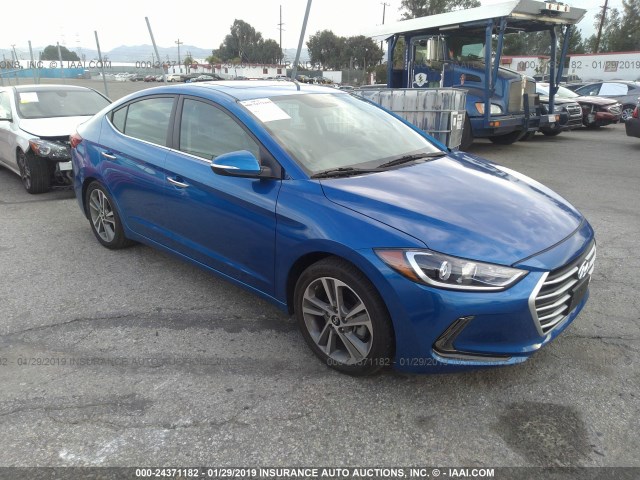 5NPD84LF8HH070541 - 2017 HYUNDAI ELANTRA SE/VALUE/LIMITED BLUE photo 1