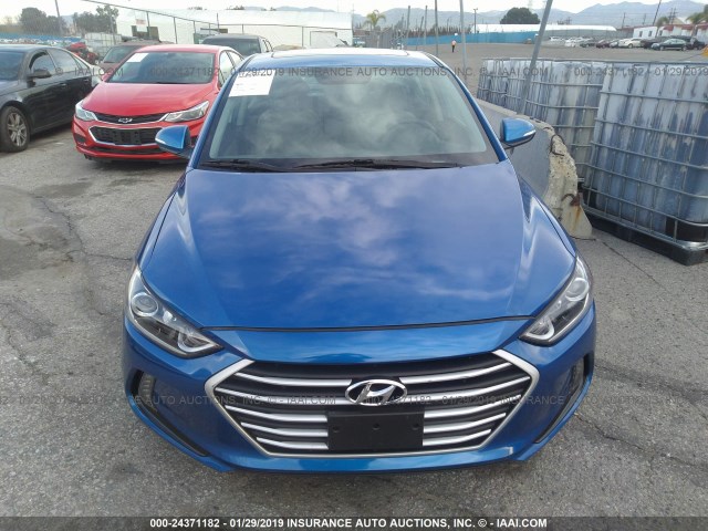 5NPD84LF8HH070541 - 2017 HYUNDAI ELANTRA SE/VALUE/LIMITED BLUE photo 6