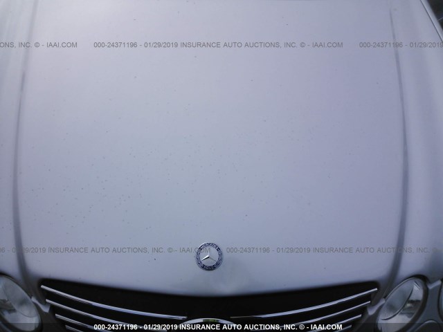 WDBUF70J93A233390 - 2003 MERCEDES-BENZ E 500 SILVER photo 10