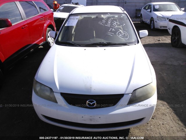 JM1BJ225530117104 - 2003 MAZDA PROTEGE DX/LX/ES WHITE photo 6