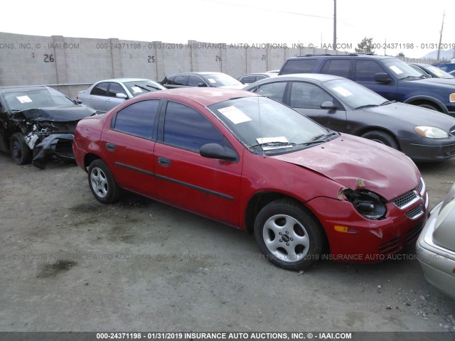 1B3ES26C43D149796 - 2003 DODGE NEON SE RED photo 1