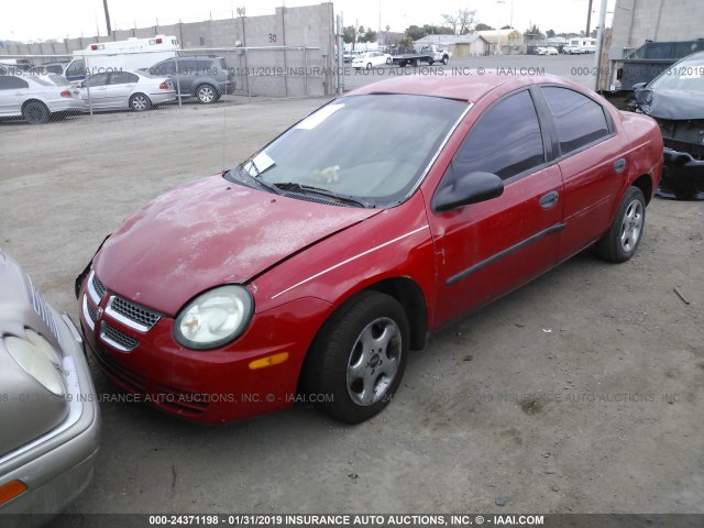 1B3ES26C43D149796 - 2003 DODGE NEON SE RED photo 2