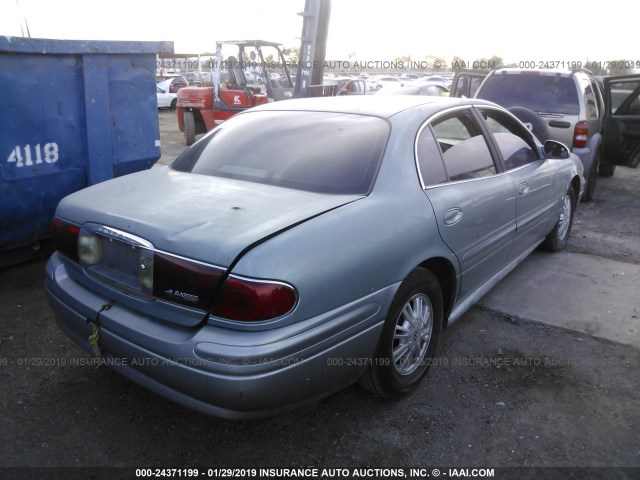 1G4HP52K43U289824 - 2003 BUICK LESABRE CUSTOM BLUE photo 4