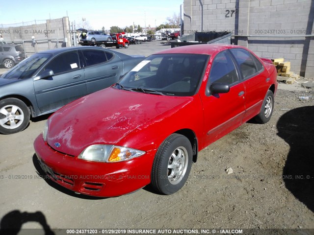 1G1JC524727280947 - 2002 CHEVROLET CAVALIER CNG RED photo 2