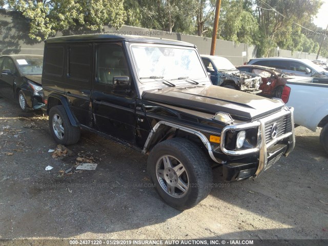 WDCYR49EX2X128250 - 2002 MERCEDES-BENZ G 500 BLACK photo 1