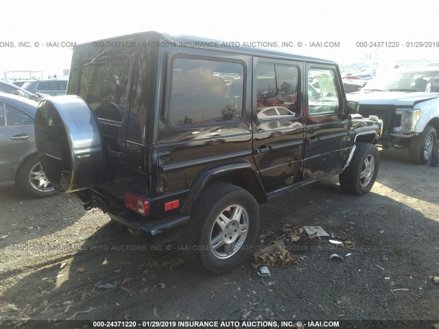 WDCYR49EX2X128250 - 2002 MERCEDES-BENZ G 500 BLACK photo 4