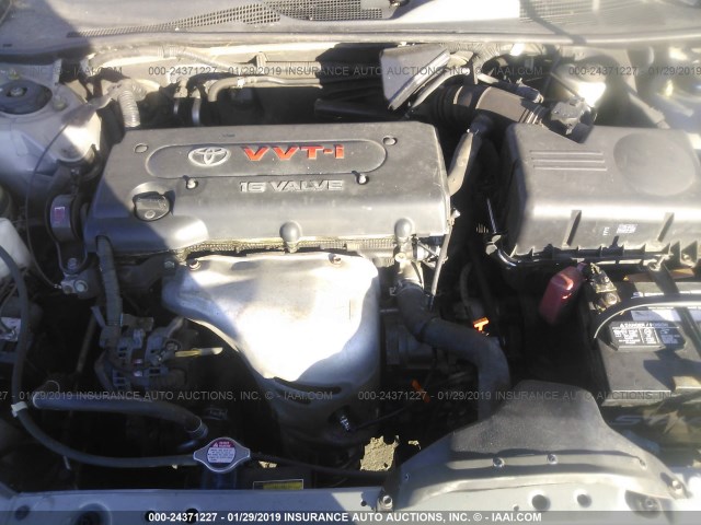 4T1BE32K54U924504 - 2004 TOYOTA CAMRY LE/XLE/SE SILVER photo 10