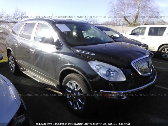 5GAKVBED0BJ393837 - 2011 BUICK ENCLAVE CXL BLACK photo 1