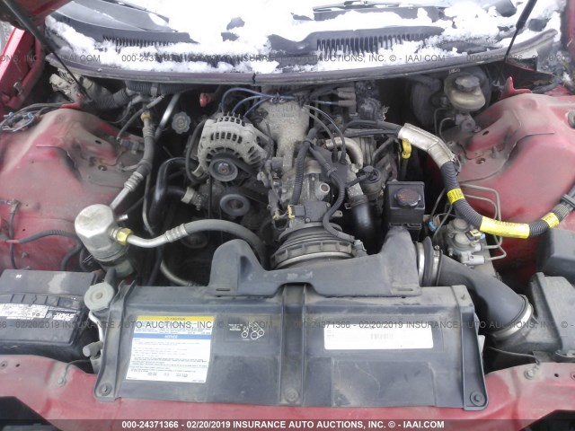 2G1FP22K8V2141087 - 1997 CHEVROLET CAMARO RS RED photo 10