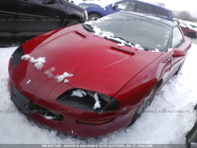 2G1FP22K8V2141087 - 1997 CHEVROLET CAMARO RS RED photo 2