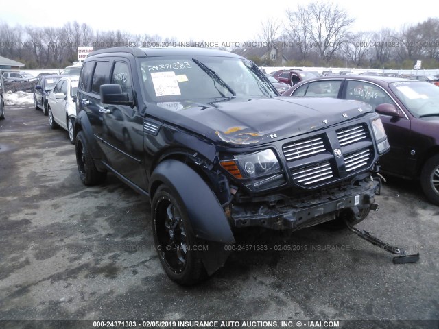 1D8GU58627W630572 - 2007 DODGE NITRO R/T BLACK photo 1