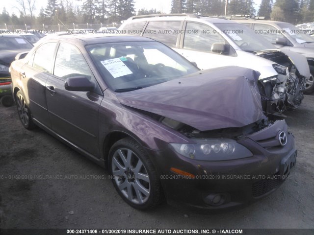 1YVHP81D685M33152 - 2008 MAZDA 6 S PURPLE photo 1