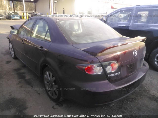 1YVHP81D685M33152 - 2008 MAZDA 6 S PURPLE photo 3