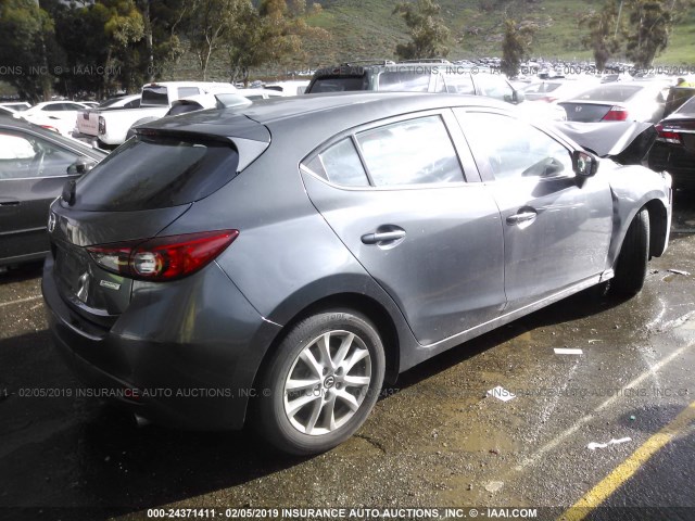 JM1BM1L76F1218684 - 2015 MAZDA 3 TOURING GRAY photo 4