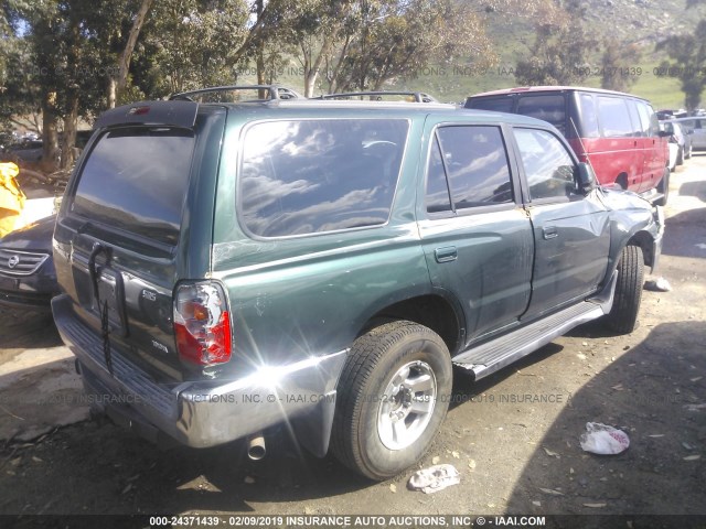 JT3GN86R3X0124783 - 1999 TOYOTA 4RUNNER SR5 GREEN photo 4