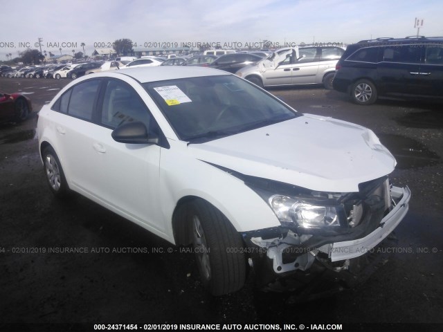 1G1PA5SG1E7113403 - 2014 CHEVROLET CRUZE LS WHITE photo 1