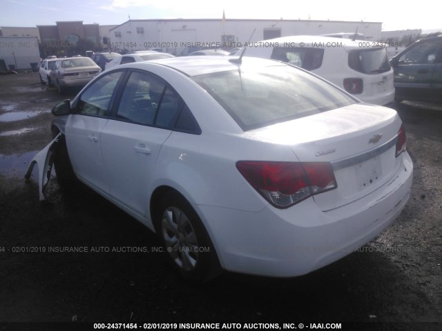 1G1PA5SG1E7113403 - 2014 CHEVROLET CRUZE LS WHITE photo 3