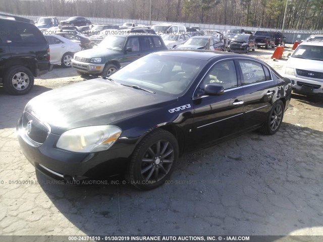 1G4HE57Y57U106911 - 2007 BUICK LUCERNE CXS BLACK photo 2